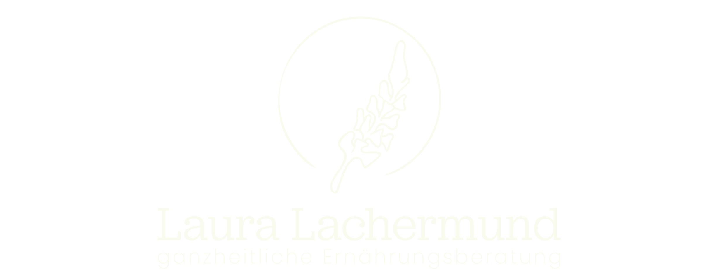 Logo Laura Lachermund weiß mit Text