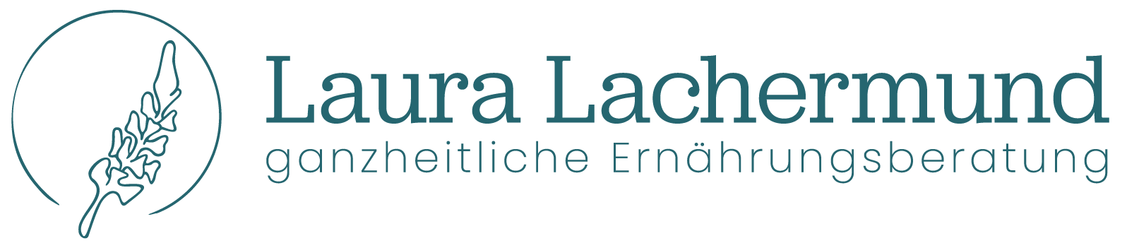 Logo Ernährungsberatung Lachermund mit Schriftzug Laura Lachermund